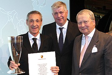 Gianluca Roda, Wolfgang Hatz, Dr. Wolfgang Porsche (l.-r.)