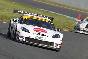 Heinz-Harald Frentzen und sein Partner Sven Hannawald (Callaway Competition) kamen nicht über das Mittelfeld hinaus 