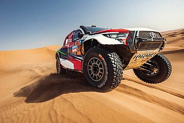 Yazeed Al-Rajhi und Dirk von Zitzewitz mit viel Positivem bei Dakar 2023
