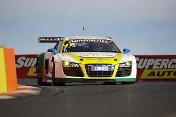 Beide Audi R8 LMS in Bathurst in Reihe eins