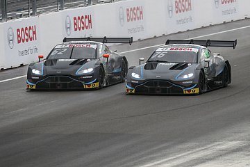 Schwieriges Regenrennen bei der Assen-Premiere des Aston Martin Vantage