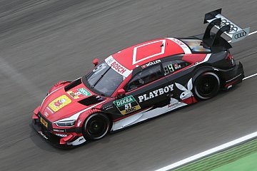 Audi erst auf Platz acht. Der Schweizer Nico Müller vom Audi Sport Team Abt Sportsline. Jamie Green auf 12. René Rast 14. Rockenfeller und Ekström auf 16 und 17