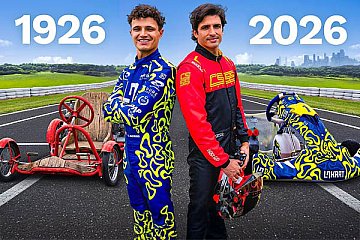 Video: Lando Norris und Carlos Sainz im Duell auf Karts aller Epochen