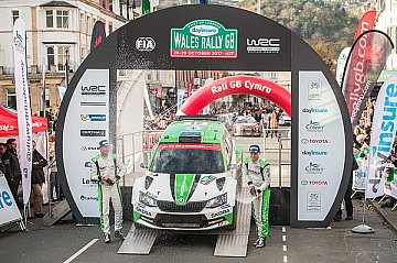 Tidemand mit Saisonsieg Nummer zehn für SKODA in der WRC 2