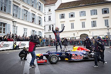 Formel-1-Show-Run mit Sebastian Vettel in Graz