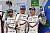 Dritte wurden Neel Jani, Andre Lotterer, Nick Tandy (l-r)