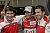 Mike Rockenfeller, Timo Bernhard und Romain Dumas feiern die Pole Position