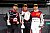Das GT4-Podium nach dem ersten GT Sprint-Rennen: Leo Pichler auf P1, Yves Volte auf P2 und Marc Bartels auf P3 - Foto: gtc-race/Trienitz