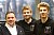 Teamchef Hardy Fischer mit seinen Fahrern Johannes und Ferdinand Stuck