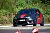 Praktische Fahrtests auf dem Übungsplatz des Verkehrs-Sicherheits-Zentrums Olpe: Mit dem Ford Focus RS geht es durch den Slalom-Parcours für Dennis Marschall (l.) und Michael Waldherr (r.) - Foto: DPSA