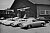 Teil der Firma Reutter auf dem heutigen Porsche Gelände des Werk 2, vorne: 356 Cabriolet, dahinter 356 Coupé, dahinter 356 Speedster (alle Mj. 1955) - Foto: Porsche