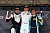 Rick Bouthoorn (razoon - more than racing), Julian Hanses (CV Performance) und Etienne Ploenes (RN Vision STS Racing) auf dem Siegerpodest - Foto: gtc-race.de/Trienitz
