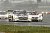 Der Seyffarth-Mercedes im Positionskampf im Hauptrennen am Montag - Foto: Seyffarth